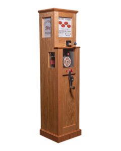 Easy Roll™ Honey Oak Penny Press Machine by Penny Machines USA
