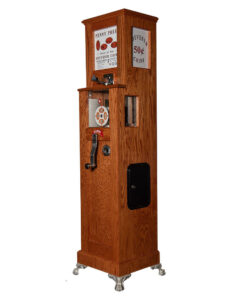Easy Roll™ Red Oak Penny Press Machine by Penny Machines USA